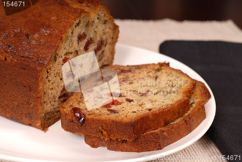 Image of Banana cranberry nut bread