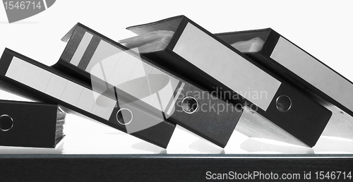 Image of folders on desk surface
