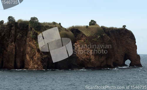 Image of seaside rock formation at the Azores