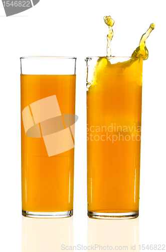 Image of Two cups of orange juice 