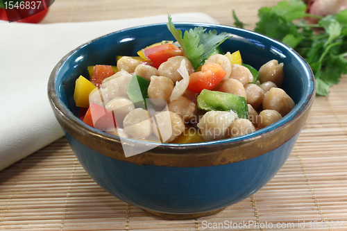 Image of fresh chickpea salad