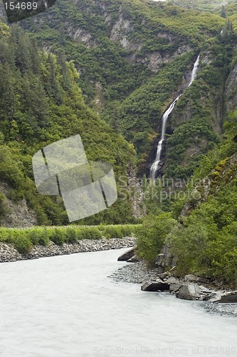 Image of Waterfalls in Lowe river canyon