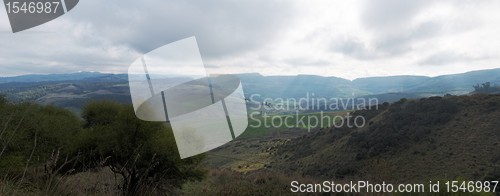 Image of Rural landscape in Sicily, Italy, on cloudy day