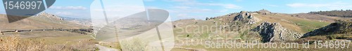 Image of Rural landscape in central Sicily, Italy, in the morning