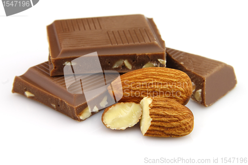 Image of Chocolate with almonds