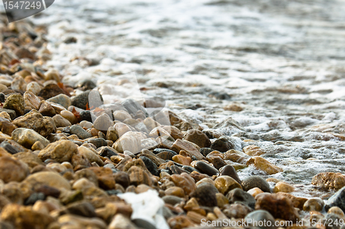 Image of Rocks on the shore of an ocean