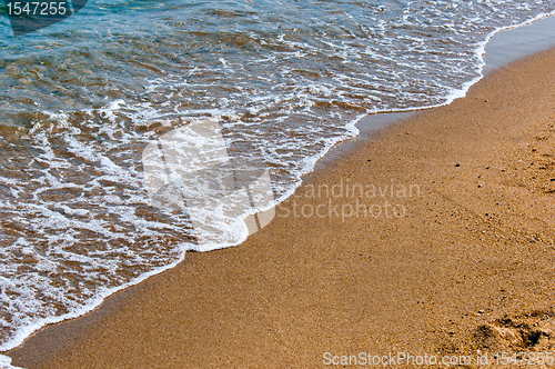 Image of Tranquil scene at the shores of a sea