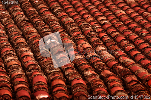 Image of Abstract red artificial background