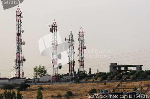 Image of Transmission towers on the hill