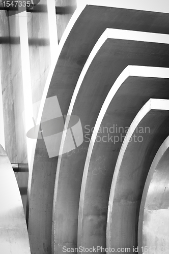 Image of Abstract metal background with curves