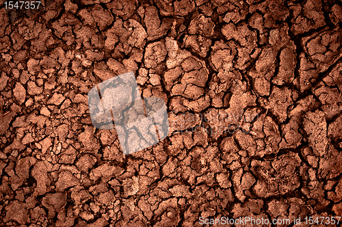 Image of Dry soil closeup before rain