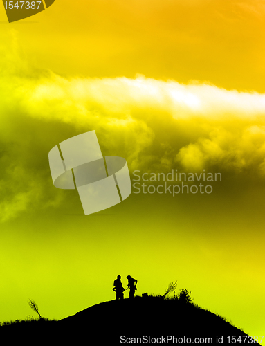 Image of Travel background in vibrant colors