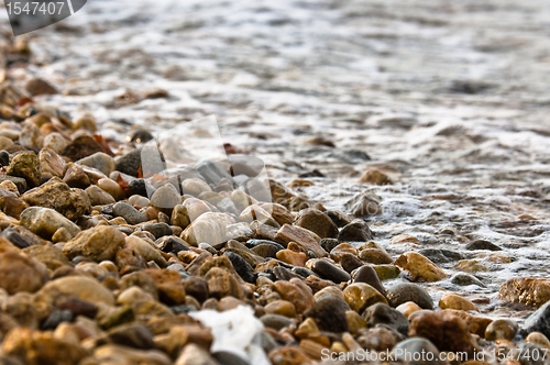 Image of Rocks on the shore of an ocean