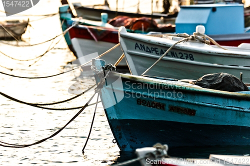 Image of Fishing boats at the pier