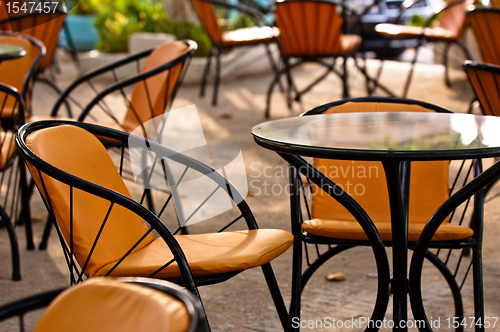 Image of Table and chairs in a restaurant