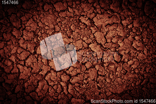 Image of Dry soil closeup before rain