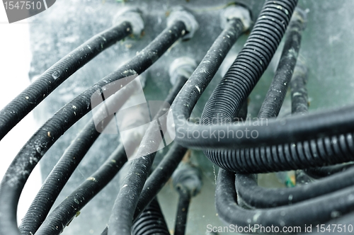 Image of Cables of a communication tower 