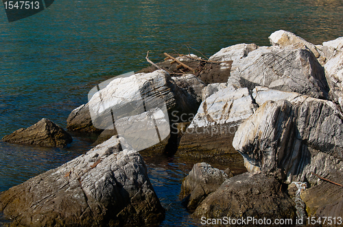 Image of Tranquil scene at the shores of an ocean