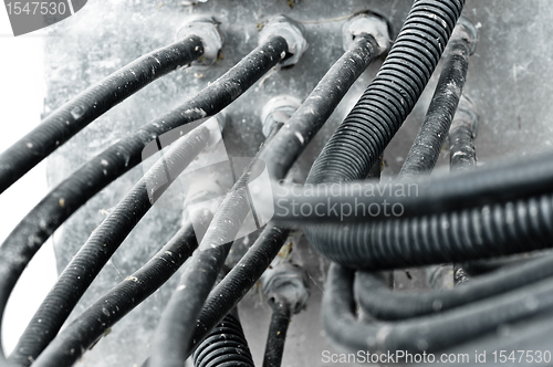 Image of Cables of a communication tower 