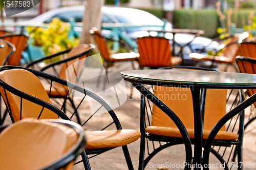 Image of Table and chairs in a restaurant