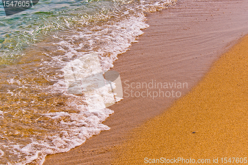 Image of Tranquil scene at the shores of a sea