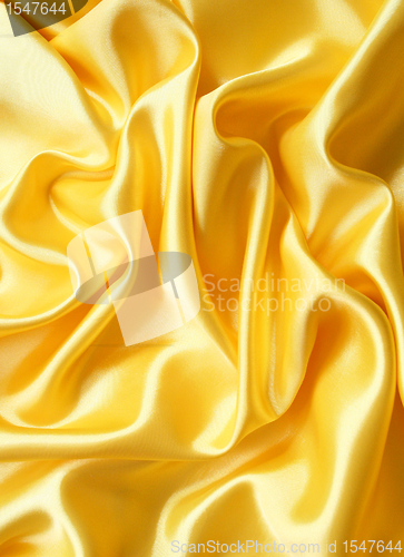 Image of Smooth elegant golden silk can use as background 