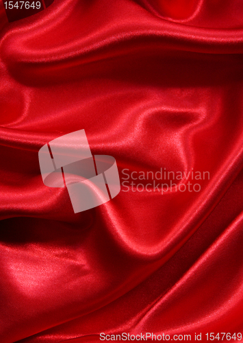 Image of Smooth elegant red silk can use as background Smooth elegant red