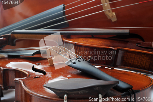 Image of violins and cello