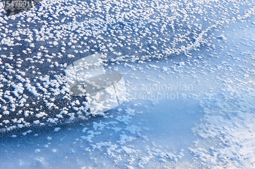 Image of Fragment of frozen river 