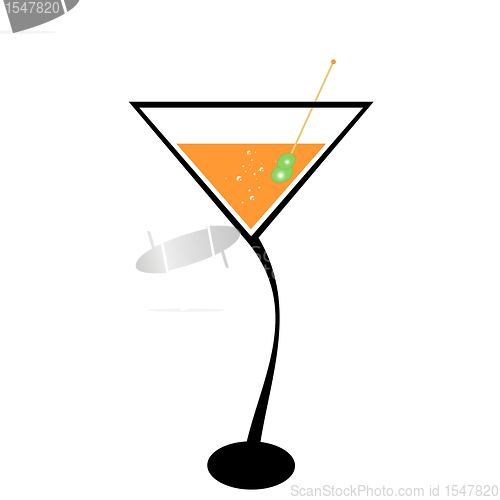 Image of Cocktail and olive