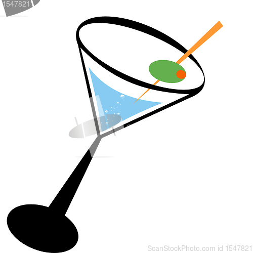 Image of Cocktail and olive