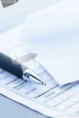 Image of Financial application form