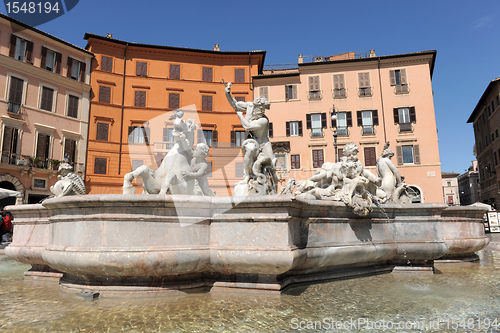 Image of Fountain of Neptune, piazza Navona, Rome