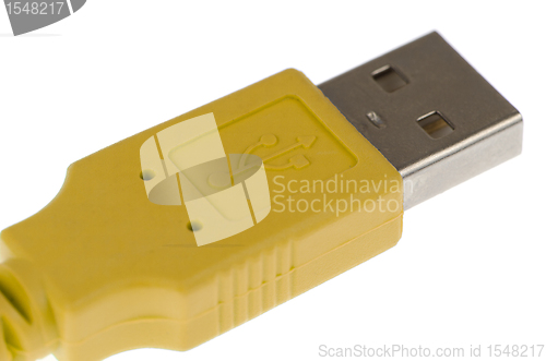 Image of Yellow Computer USB 2.0 cable