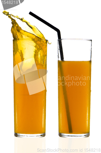 Image of Two cups of orange juice 
