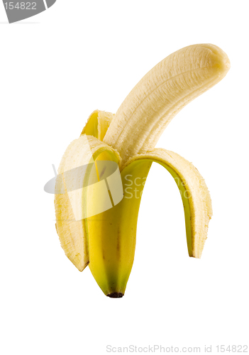 Image of Isolated banana peeled