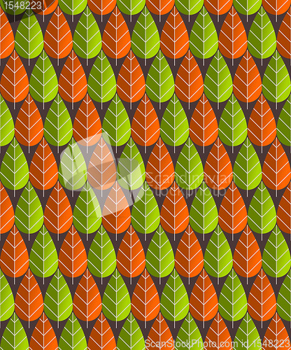 Image of Leaves Pattern Illustration