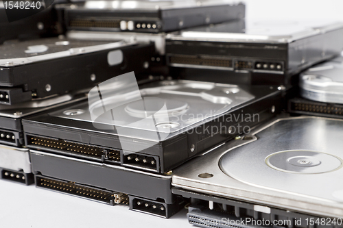 Image of stack of hard drives