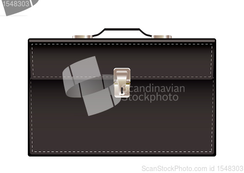 Image of Briefcase black leather