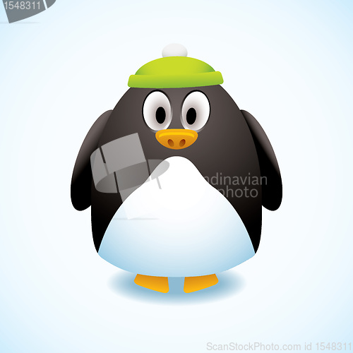 Image of Cartoon penguin hat