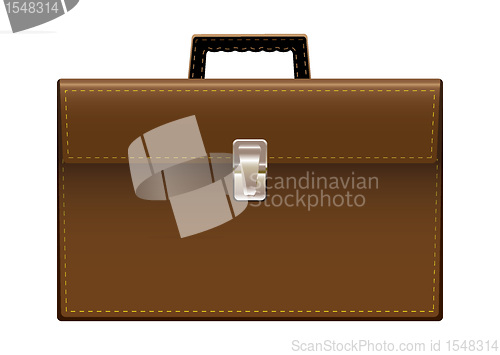 Image of Brief case brown leather