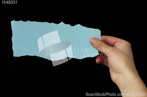 Image of Piece of paper with space for text