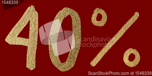 Image of Forty percent discount shiny digits