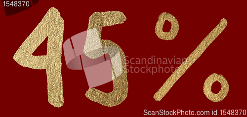 Image of Forty-five percent discount shiny digits