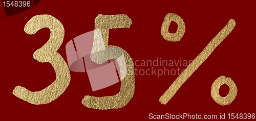 Image of Thirty-five percent discount shiny digits