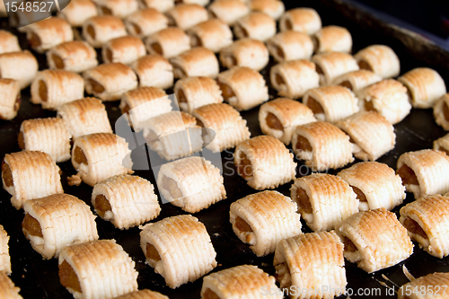 Image of Freshly Baked Pineapple Tart in Pastry Shop