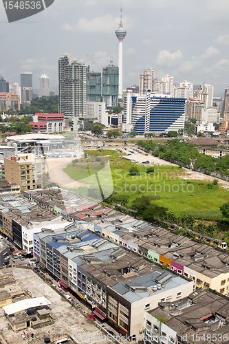 Image of New Construction and Old Buildings in Kuala Lumpur City