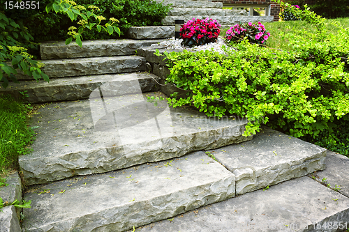 Image of Stone stairs landscaping