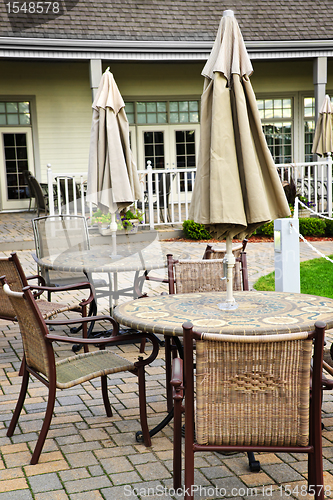 Image of Patio tables and chairs