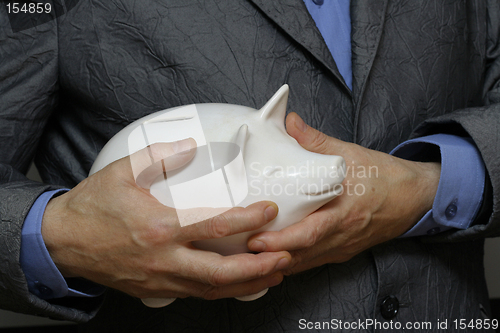 Image of Holding the money